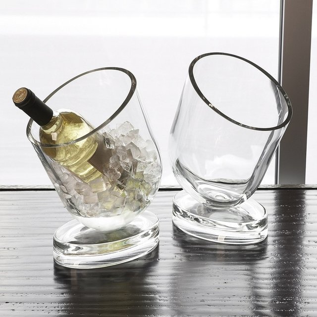 Slanted Wine Chiller by DwellStudio