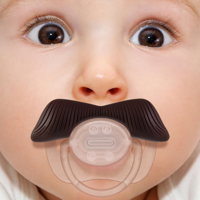 Mustachifier Baby Pacifier