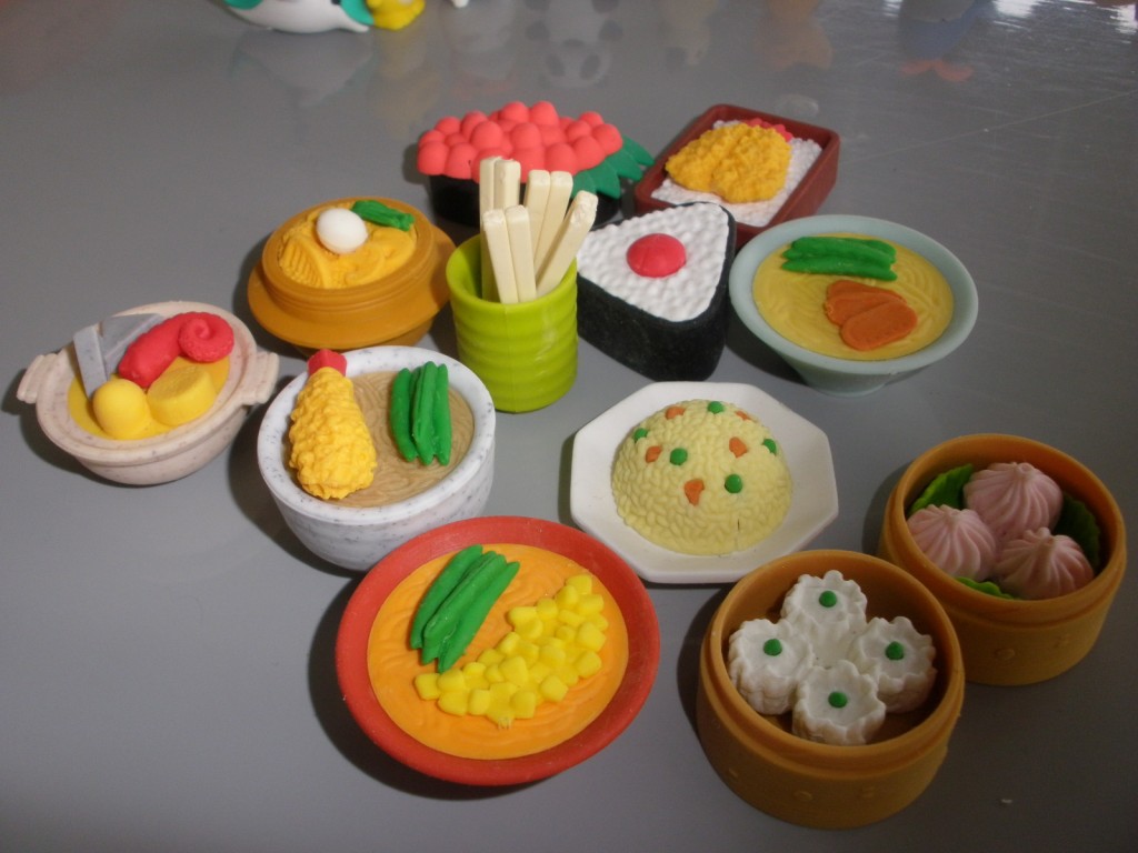 Chinese Dim Sum Erasers