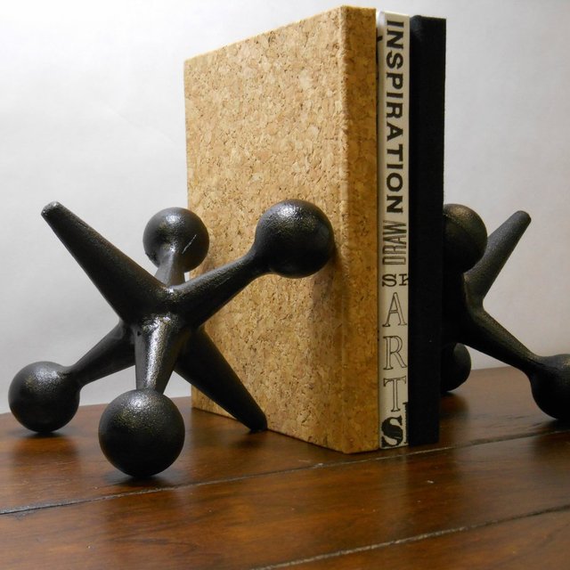 Cast Iron Jacks Bookends by Urban Trading Post