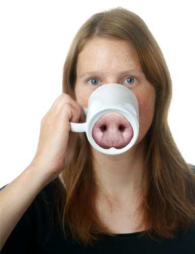 Pink Pig Nose Mug
