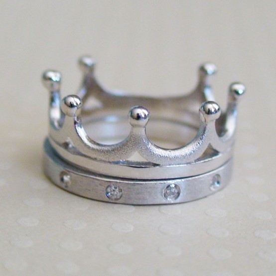 Sterling Silver Crown Ring