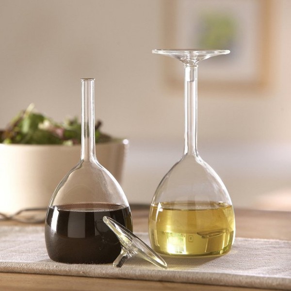 Wine Glass Oil & Vinegar Set