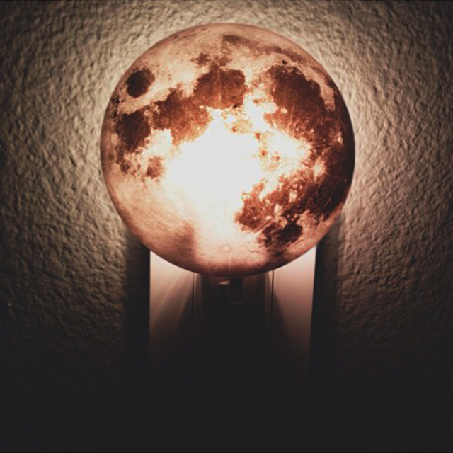 Moon Plug In Night Light by Kikkerland