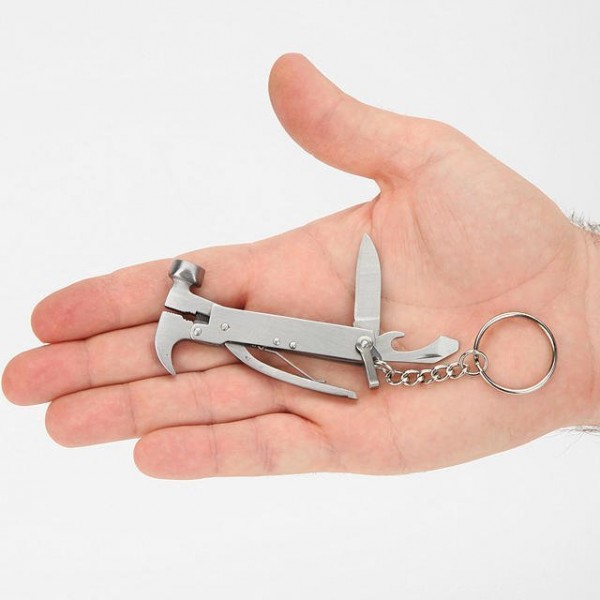 Mini Hammer Keychain Tool