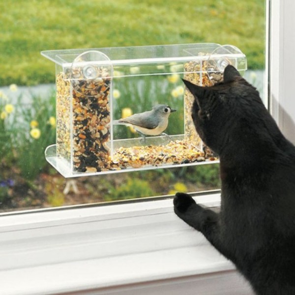 One-Way Mirror Bird Feeder