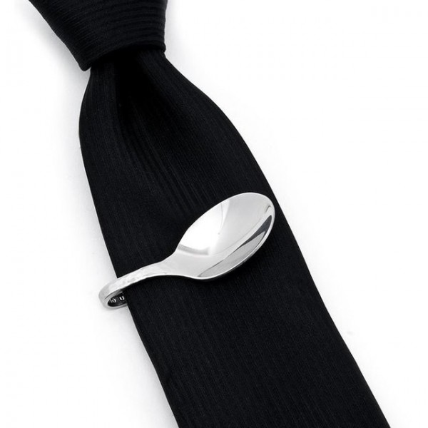 Pebble Spoon Tie Clip