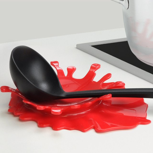 Splash Red Spoon Rest