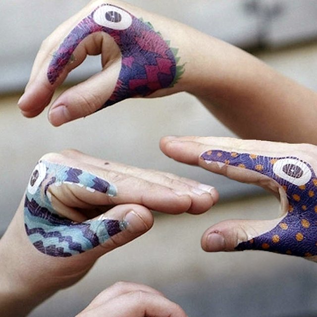 Monster Hand Temporary Tattoos