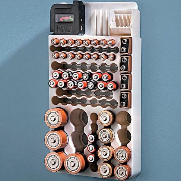 Battery Organizer with Tester