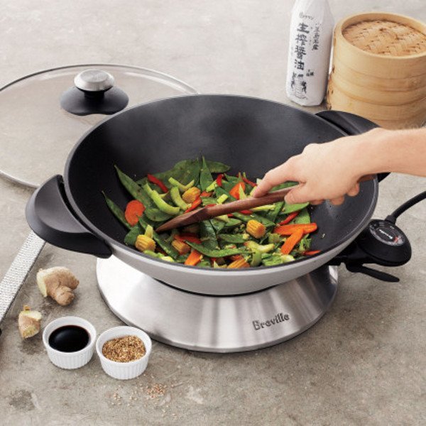 Breville Stainless-Steel Electric Hot Wok