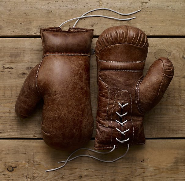 Vintage Leather Boxing Gloves