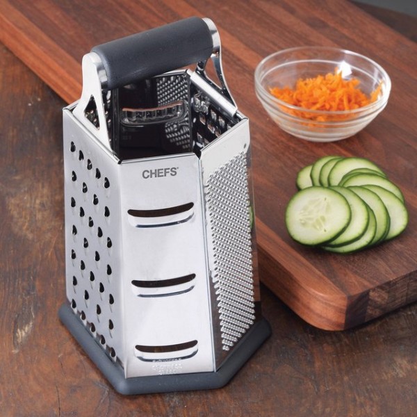 Stainless Steel 6-Sided Grater