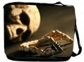 Skull and Hand Bone Messenger Bag