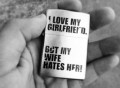 I Love my Girlfriend Zippo Lighter