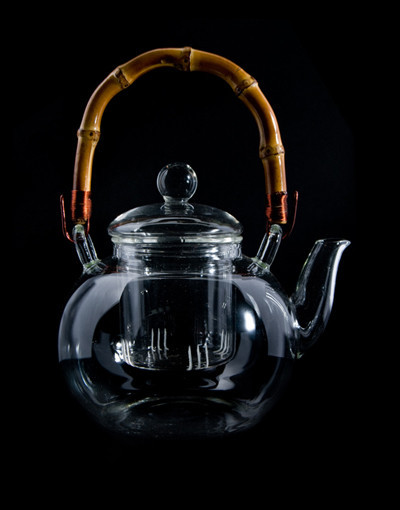 Glass Teapot with Stand & Scoop