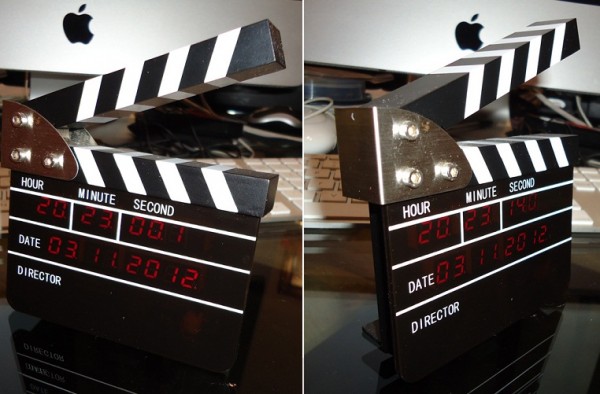 Movie Slate Digital LED Clock
