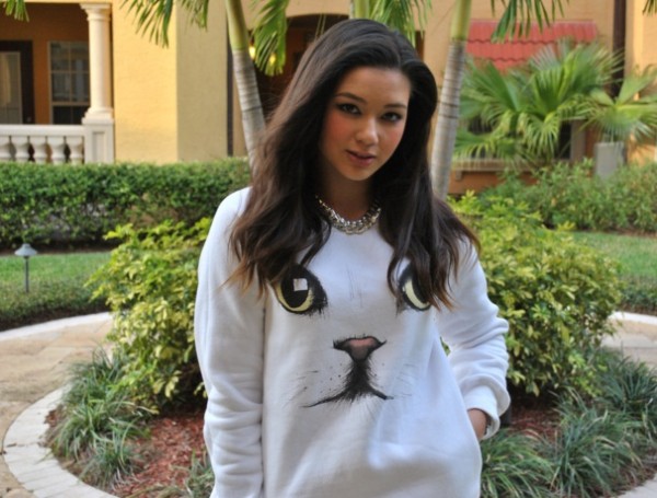 Cat Face Sweatshirt