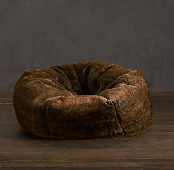 Grand Luxe Faux Fur Bean Bag Chair