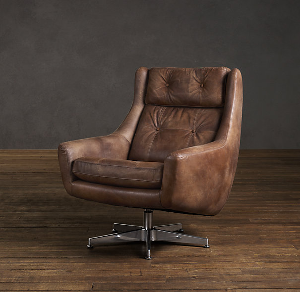 Motorcity Leather Swivel Chair