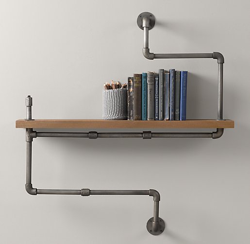 Industrial Pipe Shelf