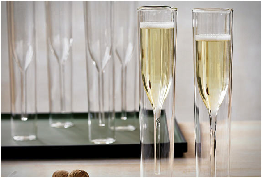 Inside Out Champagne Glasses