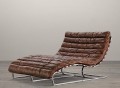 Oviedo Leather Double Wide Chaise