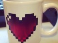 Pixel Heart Morphing Mug