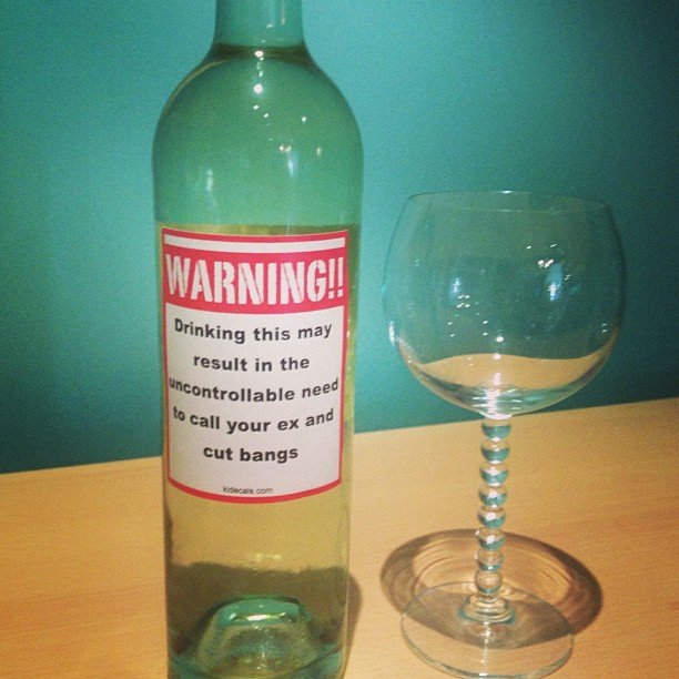 You’ve Been Warned wine Sticker