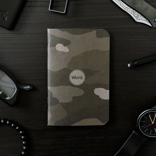 Stealth Camo Notebooks by Word