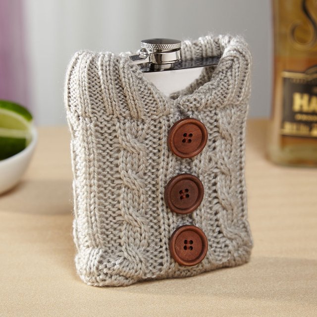 Bundled Up Liquor Flask