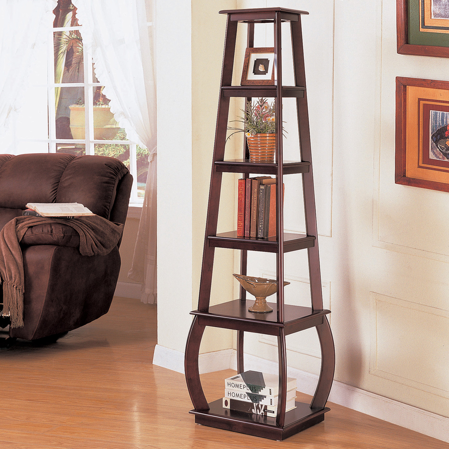 Coaster Square Tiered Bookcase in Cappuccino