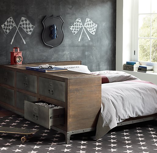 Industrial Locker Side Storage Bed