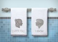 Star Wars Han and Leia Bathroom Hand Towels