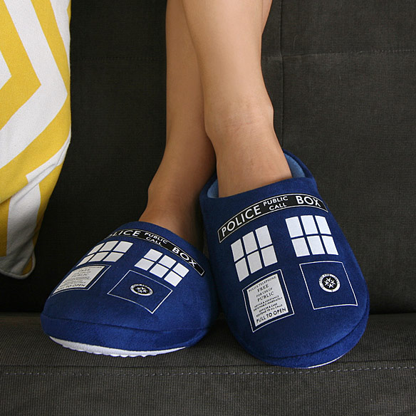 TARDIS Boot Slippers