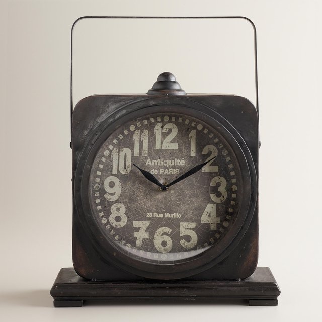 Black Addison Tabletop Clock