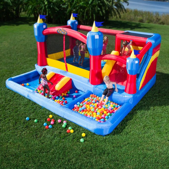 Blast Zone Misty Kingdom Inflatable Bouncer