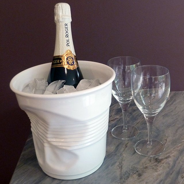 Crumpled Champagne Ice Bucket