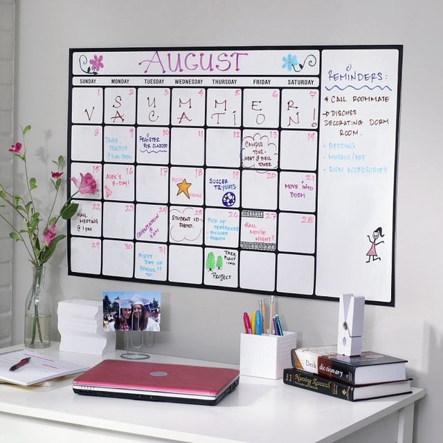 Dry-Erase Calendar Decal