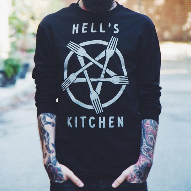 Hells Kitchen Long Sleeve Tee by Pyknic