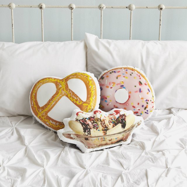 Indulgent Foods Pillows by Ronda J Smith