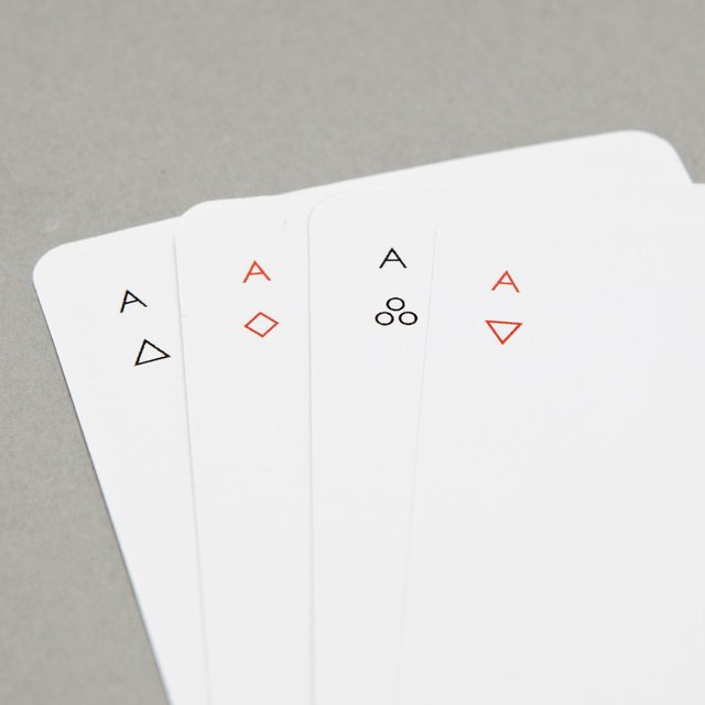Minimalist Iota Playing Cards by Joe Doucet