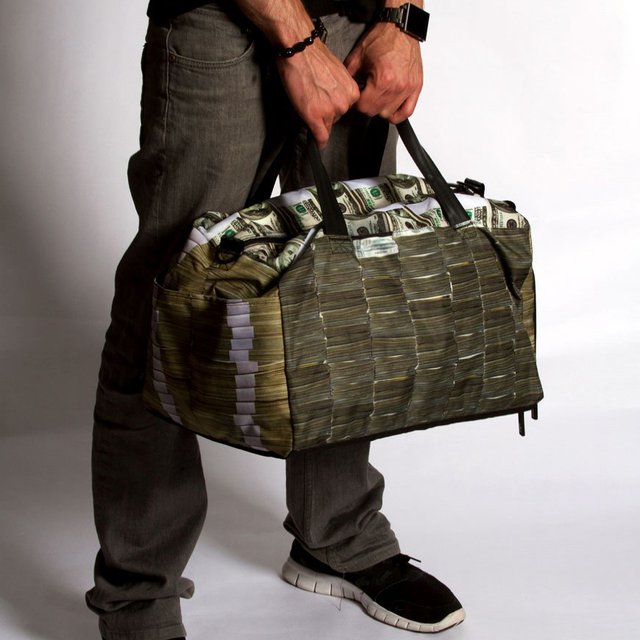 Money Stacks Large Duffle by Sprayground » Petagadget