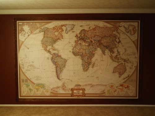 Vintage World Map Wallpaper