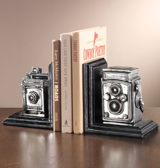 Vintage Camera Bookends