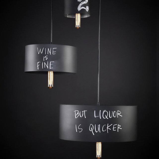 Chalkboard Pendant Lights by John Beck Steel