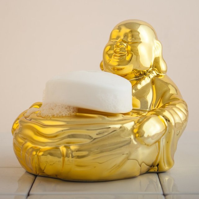 Gold Buddha Soap Dish