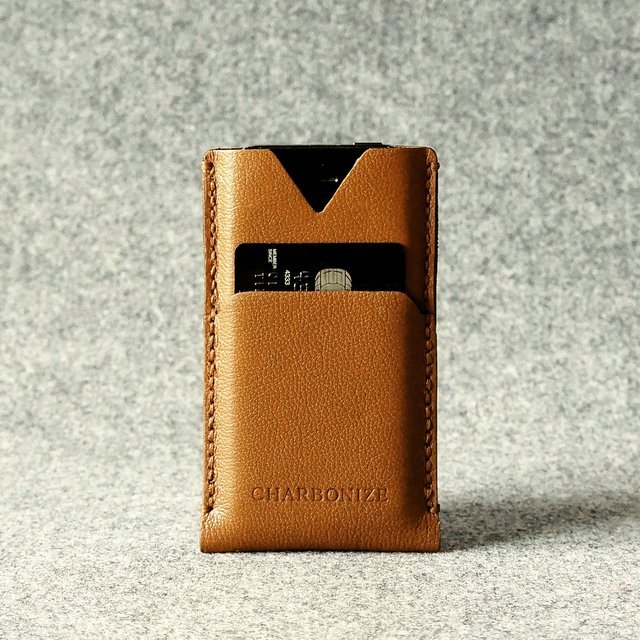 Hand Stitched iPhone 5/5s Wallet in Brown by Charbonize