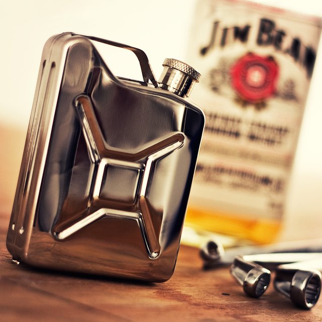 Jerry Can Stainless Steel Hip Flask