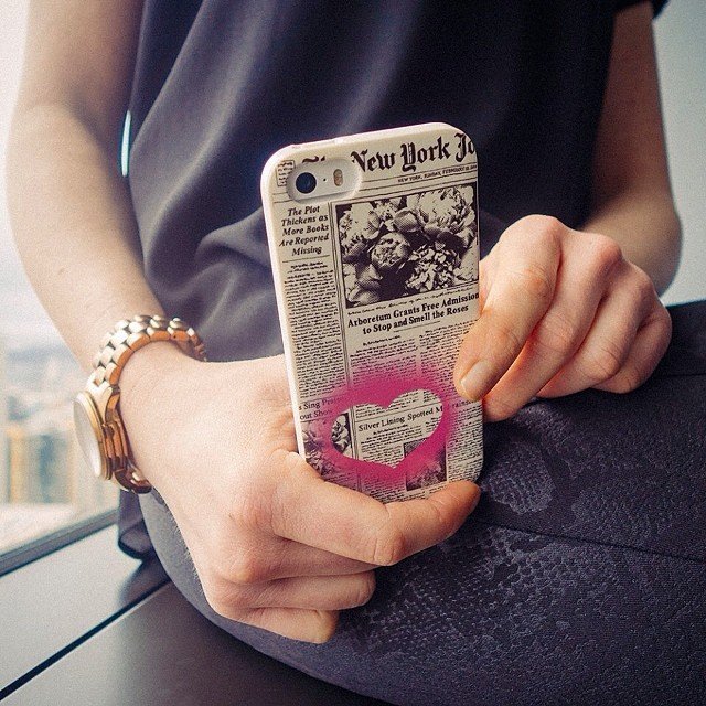 Newspaper iPhone 5/5s Case by Kate Spade